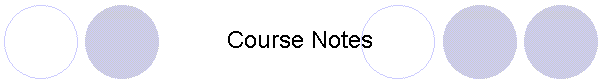 Course Notes